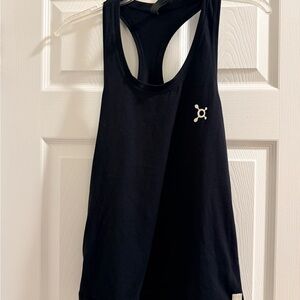 Vuori Black Tank Top with Pelaton Logo